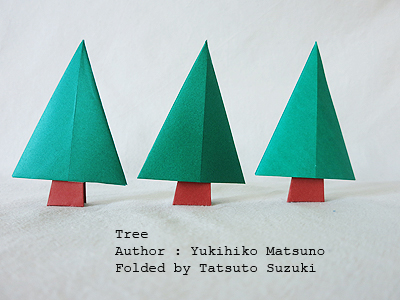Origami Tree, Author : Yukihiko Matsuno, Folded by Tatsuto Suzuki
